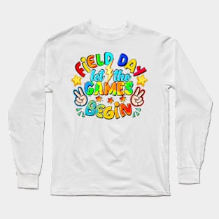 Field Day Let The Games Begin, Field Day, Last Day Of School, Western, Teacher Long Sleeve T-Shirt